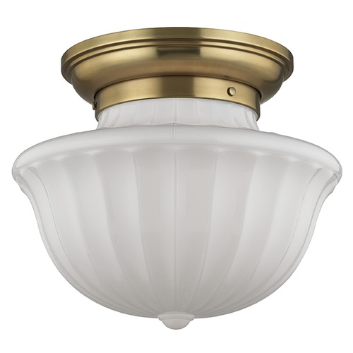 Hudson Valley Lighting Dutchess 2-Light Semi-Flush Mount in Aged Brass by Hudson Valley Lighting 5015F-AGB