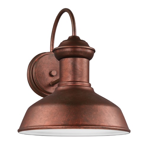 Generation Lighting Fredricksburg 12-Inch Outdoor Wall Light in Weathered Copper by Generation Lighting 8547701-44