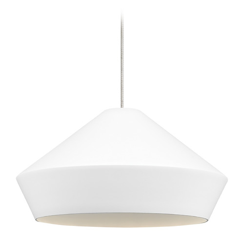 Visual Comfort Modern Collection Brummel Freejack Pendant in Chrome & White by Visual Comfort Modern 700FJBMLWC