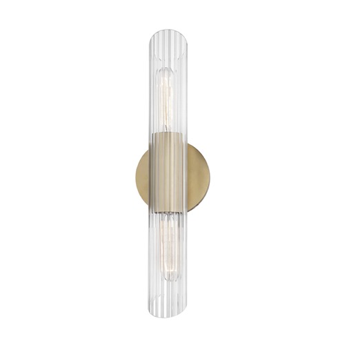 Mitzi by Hudson Valley Cecily Wall Sconce in Aged Brass by Mitzi by Hudson Valley H177102S-AGB