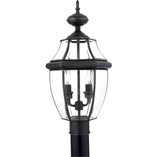 Newbury Post Light in Medici Bronze by Quoizel Lighting