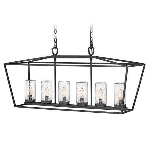 Hinkley Alford Place 12V Linear Outdoor Lantern in Museum Black by Hinkley 2569MB-LV