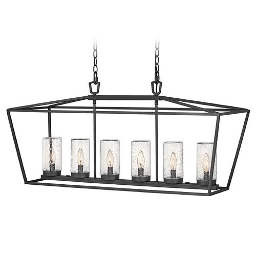 Hinkley Alford Place 12V Linear Outdoor Lantern in Museum Black by Hinkley Lighting 2569MB-LV