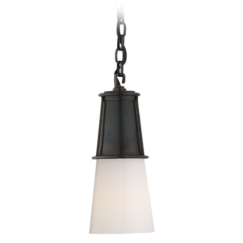 Visual Comfort Signature Collection Thomas OBrien Robinson Small Pendant in Bronze by Visual Comfort Signature TOB5751BZWG