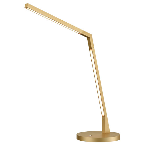 Miter Brushed Gold LED Swing Arm Lamp by Kuzco Lighting