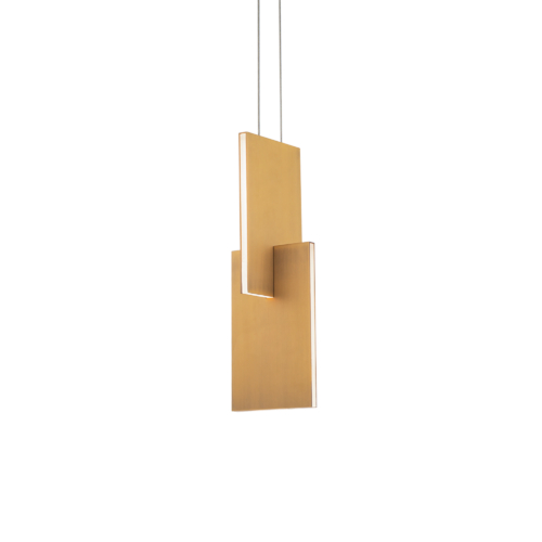 Amari 14-Inch LED Pendant in Aged Brass by Modern Forms