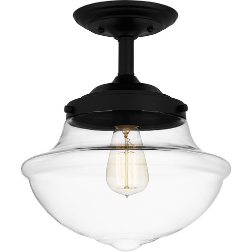 Quoizel Lighting Wrede 11.75-Inch Semi-Flush Mount in Matte Black by Quoizel Lighting QSF5591MBK