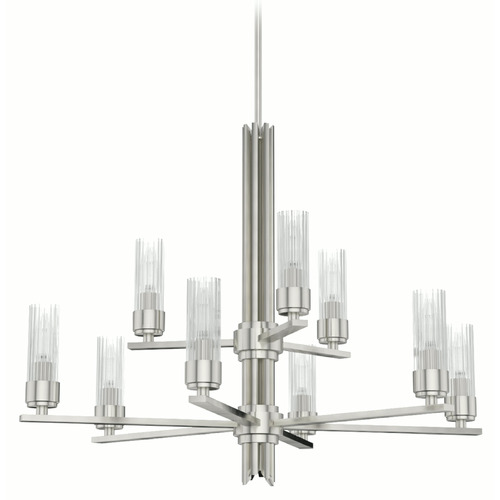 Hunter Fan Company Gatz Brushed Nickel Chandelier by Hunter Fan Company 19788