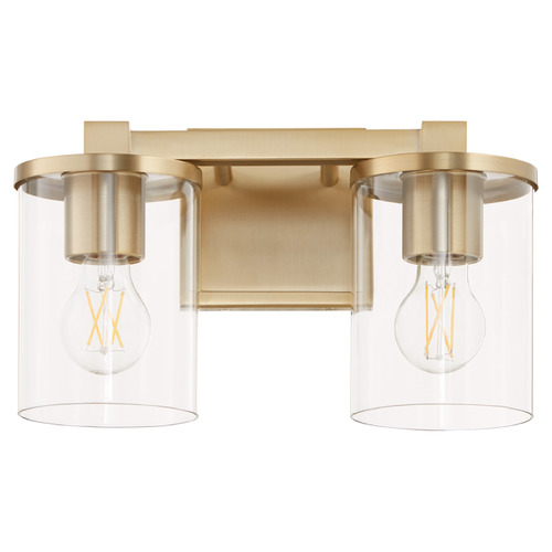Bolton Aged Brass Bathroom Light by Quorum Lighting