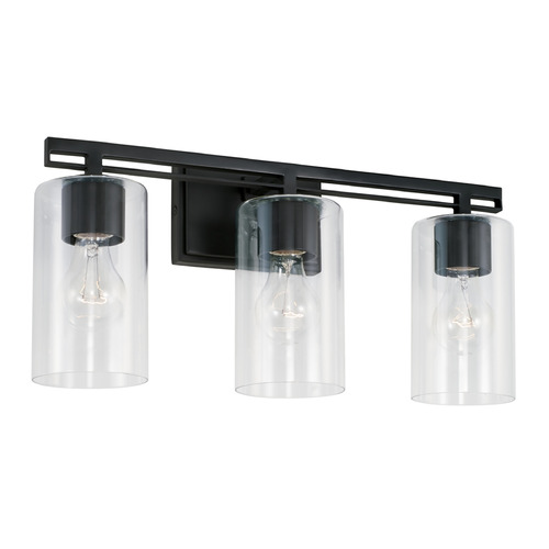 Shelton 18.25-Inch Vanity Light in Matte Black by Capital Lighting