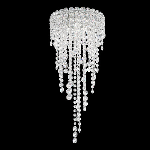 Schonbek Worldwide Lighting Chantant Polished Stainless Steel Flushmount Light