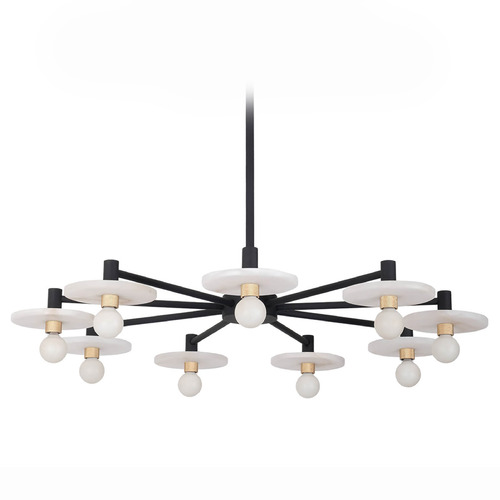 Kalco Lighting Discus Matte Black Pendant Light