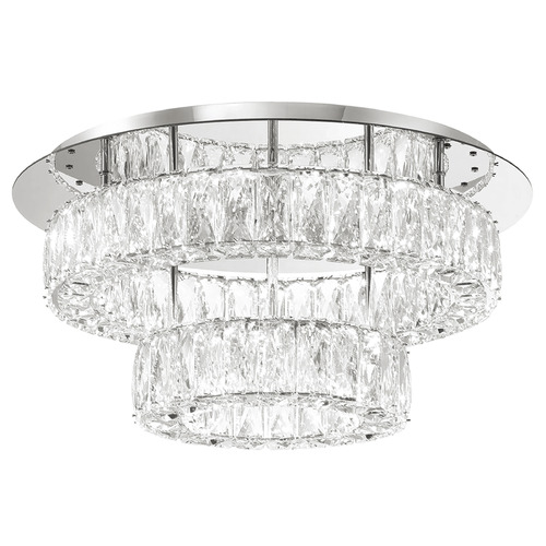 Crystorama Lighting Crystorama Lighting Kinsley Polished Chrome LED Flushmount Light ED3552001CH