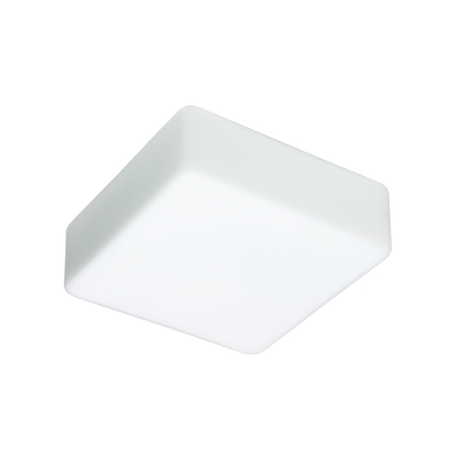Flushmount Light White Glass by Besa Lighting