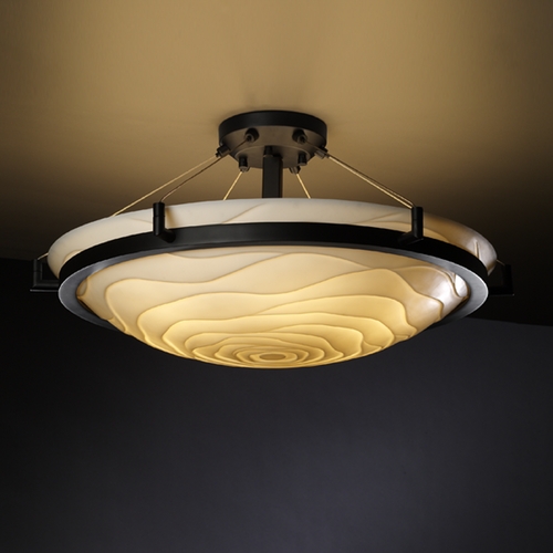 Porcelina Collection Semi-Flush Mount by Justice Design Group