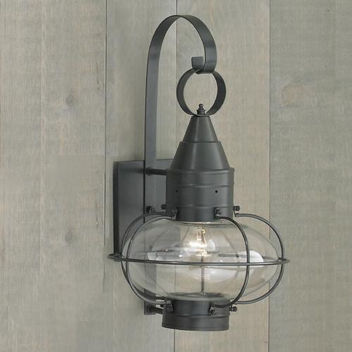 Norwell Lighting Norwell Lighting Classic Onion Gun Metal Outdoor Wall Light 1512-GM-CL