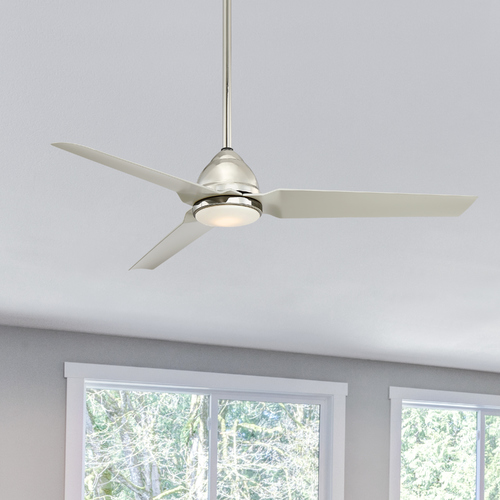 Minka Aire Java 54-Inch LED Fan in Polished Nickel by Minka Aire F753L-PN