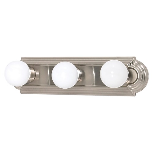 Racetrack Brushed Nickel Bathroom Light by Nuvo Lighting