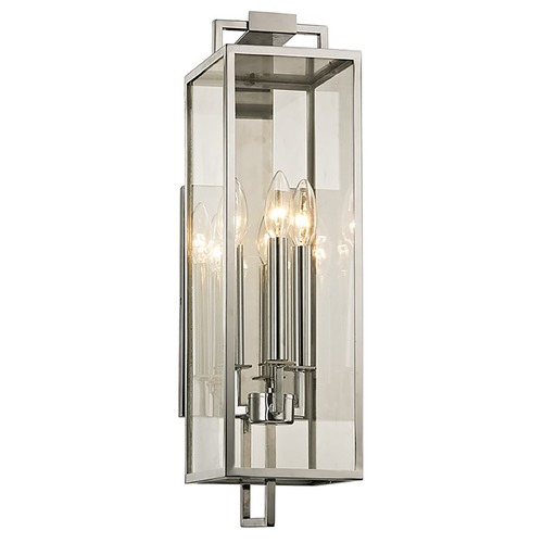 Troy Lighting Beckham Polished Stainless Outdoor Wall Light by Troy Lighting B6532