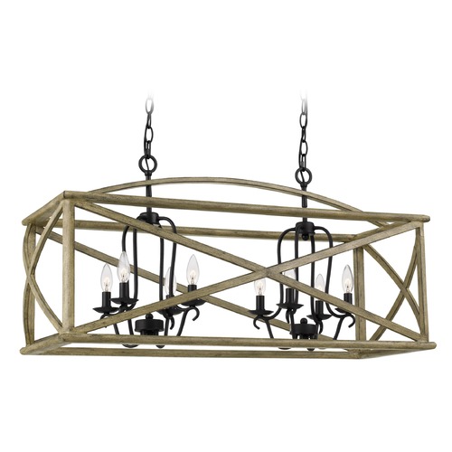 Quoizel Lighting Woodhaven Linear Light in Distressed Weathered Oak by Quoizel Lighting WHN841DW