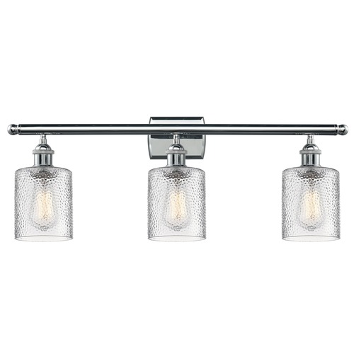 Innovations Lighting Innovations Lighting Cobbleskill Polished Chrome Bathroom Light 516-3W-PC-G112