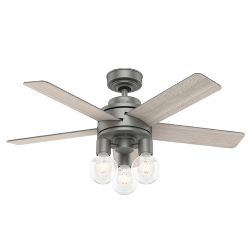 Hunter Fan Company 44-Inch Hardwick Fan in Matte Silver by Hunter Fan Company 50597