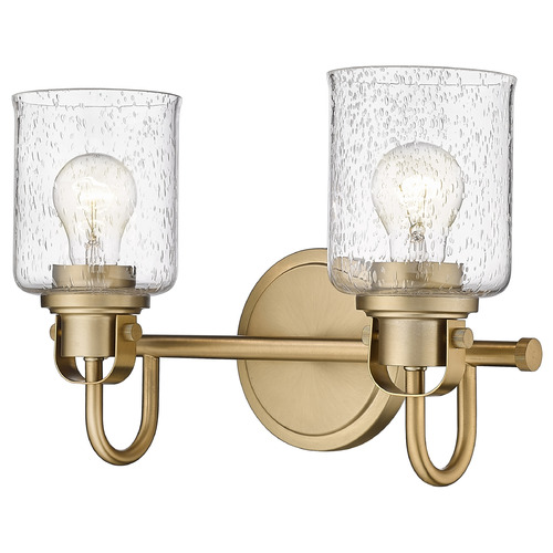 Z-Lite Kinsley Heirloom Gold Bathroom Light by Z-Lite 340-2V-HG