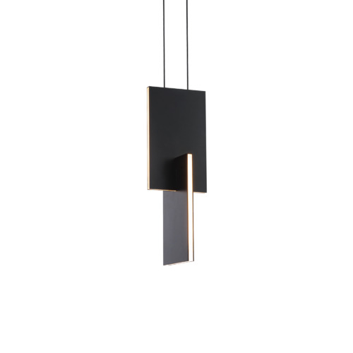 Modern Forms by WAC Lighting Amari 14-Inch LED Pendant in Black by Modern Forms PD-79014-BK