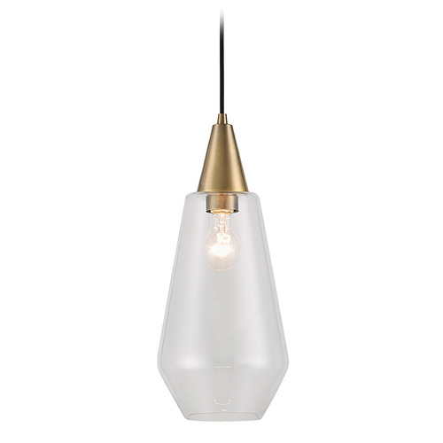 Uttermost Lighting The Uttermost Company Eichler Oxidized Antique Brass Mini-Pendant Light with Oblong Shade 21559