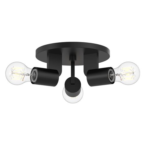 Alora Lighting Alora Lighting Claire Matte Black Semi-Flushmount Light SF607003MB