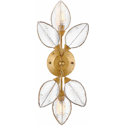 Amira 25.25-Inch Wall Sconce in Distressed Brass by Fredrick Ramond