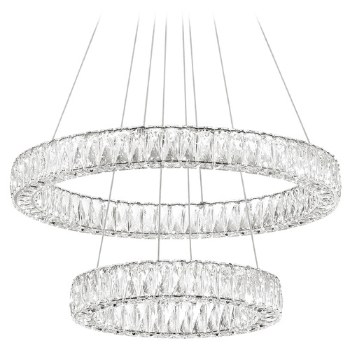 Crystorama Lighting Crystorama Lighting Kinsley Polished Chrome LED Pendant Light ED3562801CH