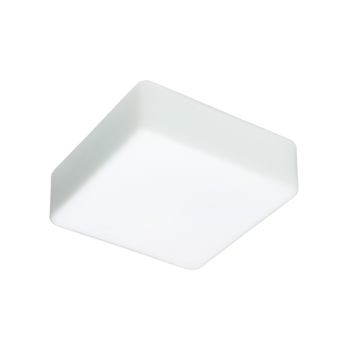 Flushmount Light White Glass by Besa Lighting