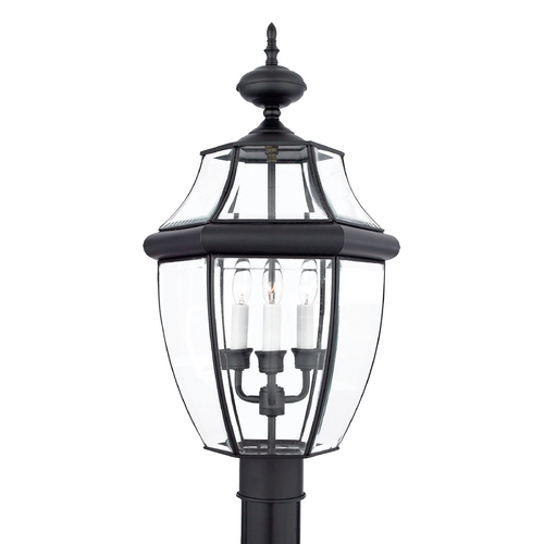 Newbury Post Light in Mystic Black by Quoizel Lighting