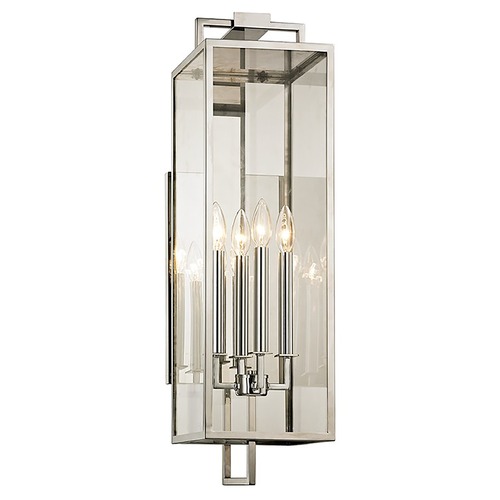 Beckham Polished Stainless Outdoor Wall Light by Troy Lighting