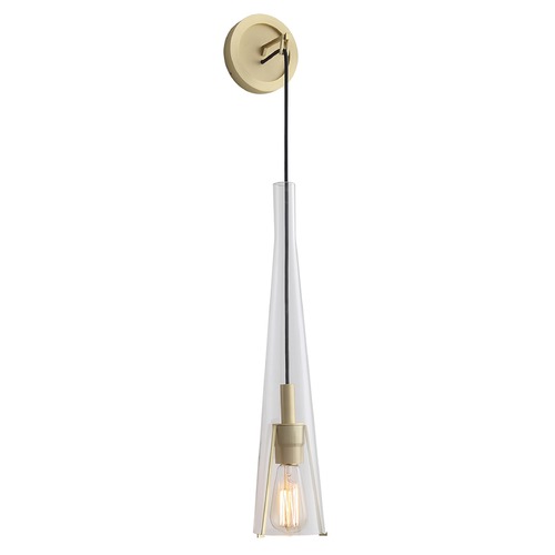 Avenue Lighting Abbey Park Brushed Brass Sconce by Avenue Lighting HF8131-BB