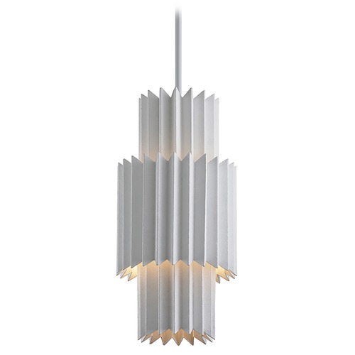 Corbett Lighting Moxy Gesso White Pendant by Corbett Lighting 313-42-GSW