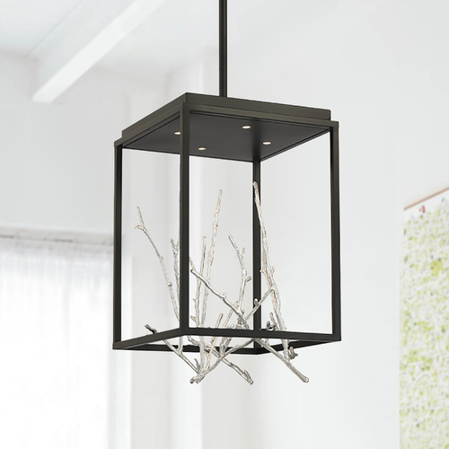 Eurofase Lighting Aerie Black & Silver LED Mini Chandelier by Eurofase Lighting 38637-025