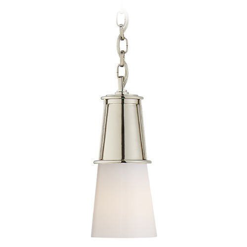 Thomas OBrien Robinson Small Pendant in Nickel by Visual Comfort Signature
