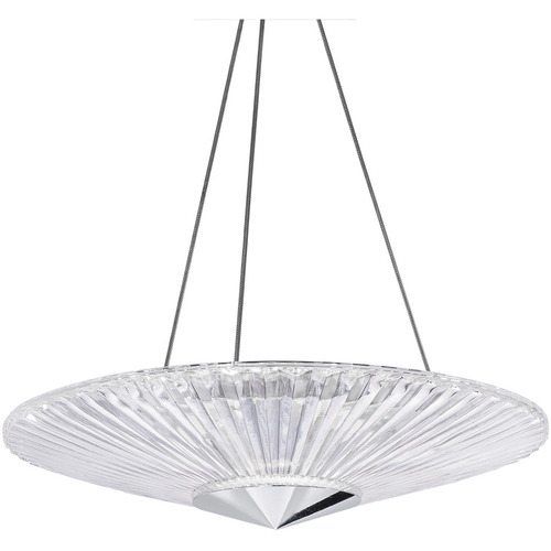 Origami Polished Chrome LED Semi-Flush Mount Light by Schonbek Lighting
