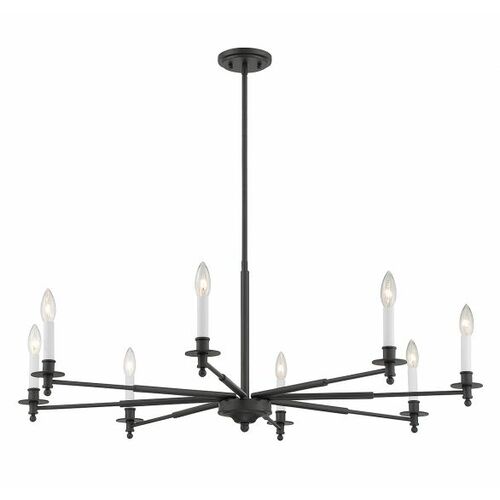 Savoy House Jasmine 8-Light Chandelier in Matte Black by Savoy House 1-4412-8-89