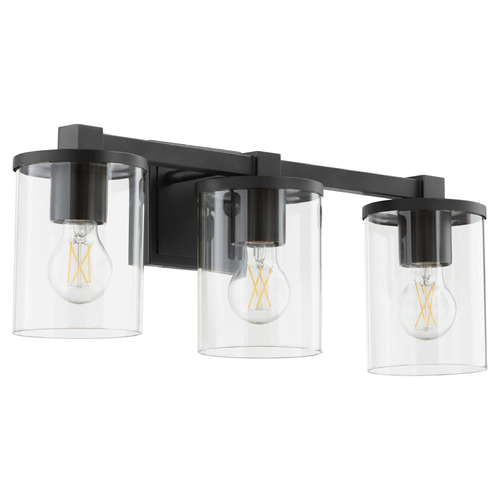 Quorum Lighting Bolton Matte Black Bathroom Light by Quorum Lighting 523-3-59