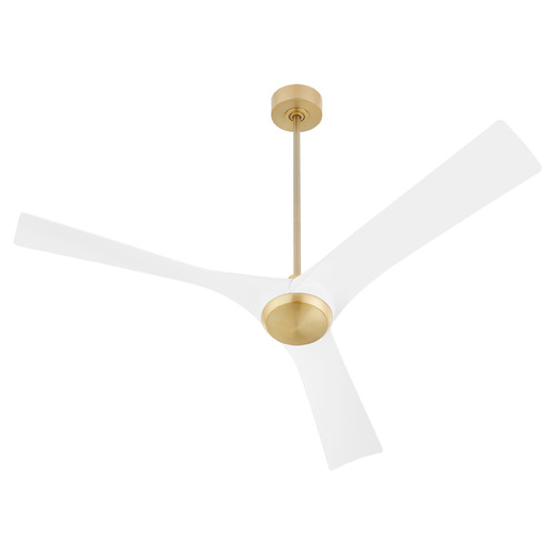 Oxygen Ridley Aged Brass Ceiling Fan Without Light