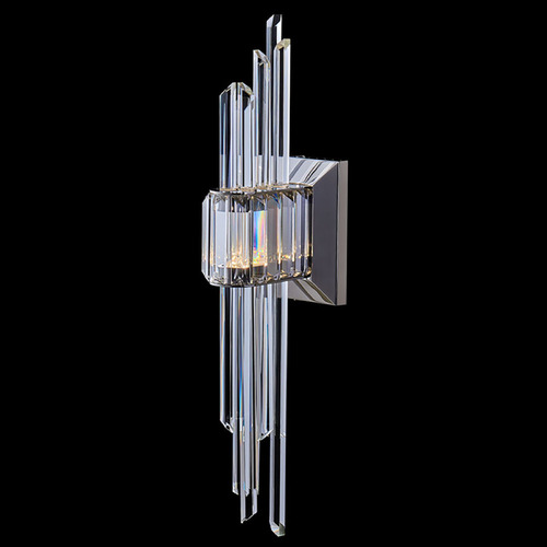 Allegri Crystal Piovere Polished Chrome LED Sconce