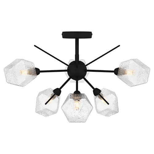 Quoizel Lighting Salvador Earth Black Semi-Flushmount Light