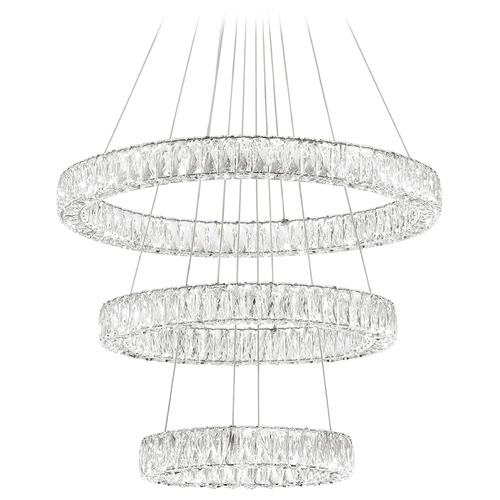 Crystorama Lighting Kinsley Polished Chrome LED Pendant Light