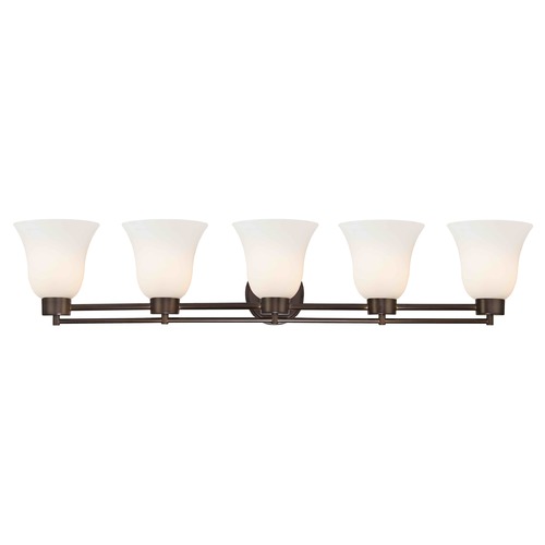 Design Classics Lighting Bronze Bathroom Light 706-220 GL9222-WH