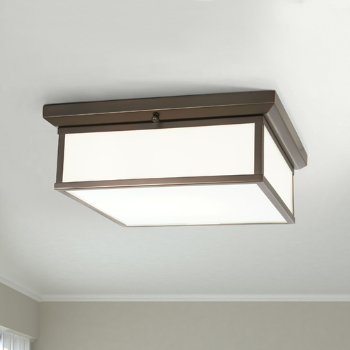 Harvard Court Bronze LED Flush Mount by Minka Lavery