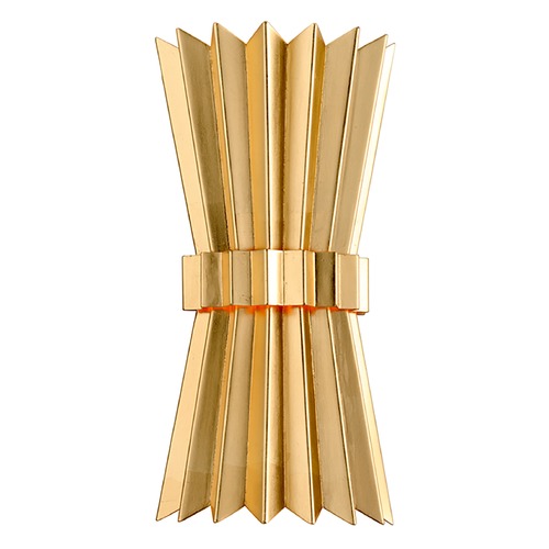 Moxy Gold Leaf Sconce by Corbett Lighting