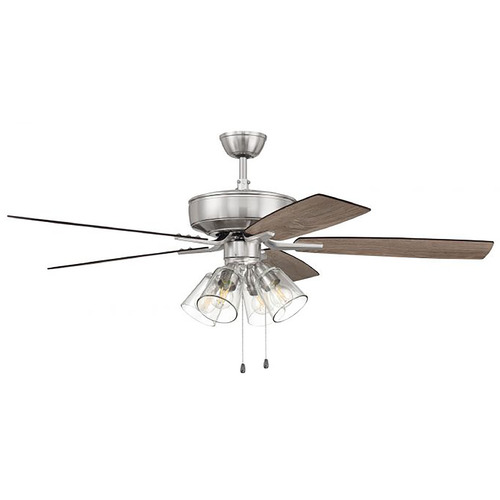 Pro Plus 104 52-Inch LED Fan in Brushed Nickel by Craftmade Lighting